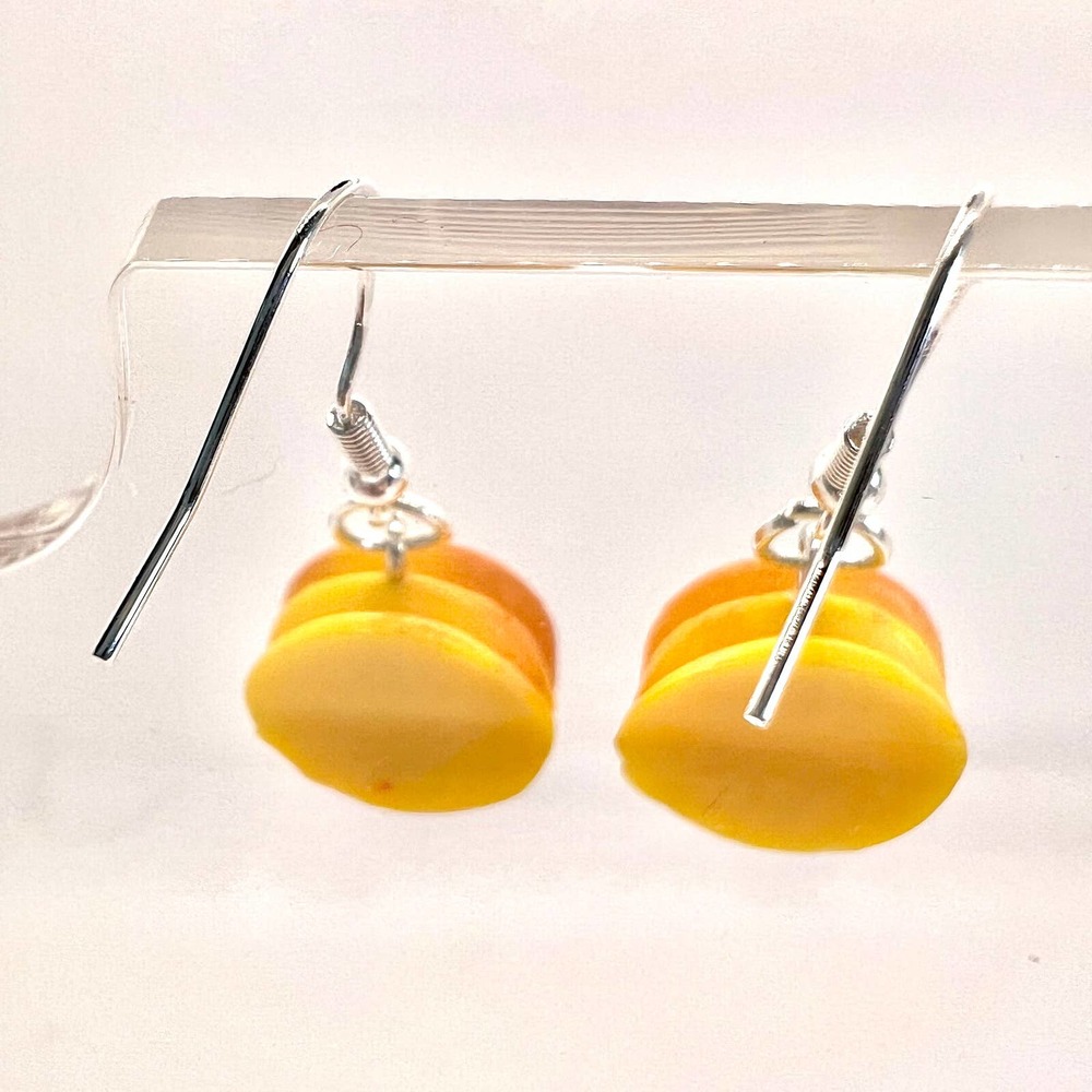 Waffle Stack Earrings - Breakfast Earrings - Diner Earrings - Food Earrings - Picture 3 of 9